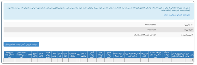 آپلود فایل XML و بارگذاری اسناد فروش در سامانه انبار مجازی